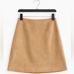 Express High Rise Tan Mini Skirt | Size 14 | Lined | Versatile & Chic